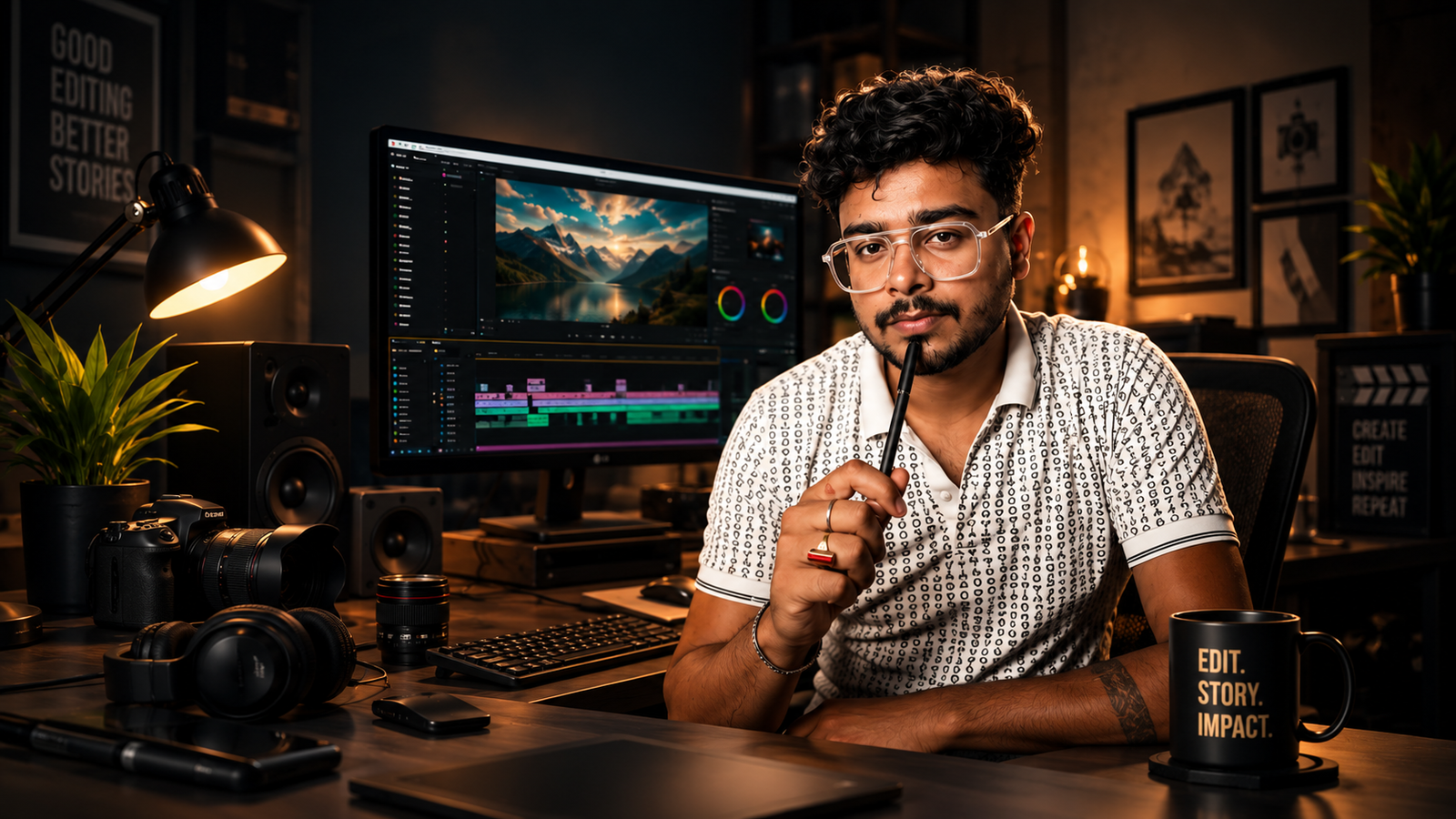 Summit Mandal - Video Editor Studio Workspace